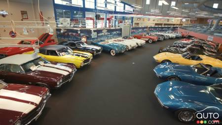 L'intérieur du musée Muscle Car City